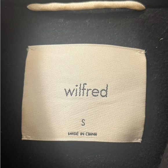 Aritzia Wilfred Black Wool Coat - Picture 2 of 2